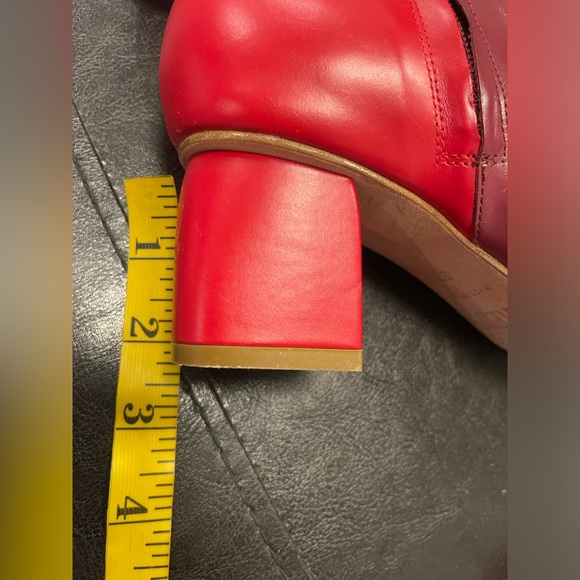 Red Valentino Two-tone Leather Boots 37.5 - Picture 8 of 8